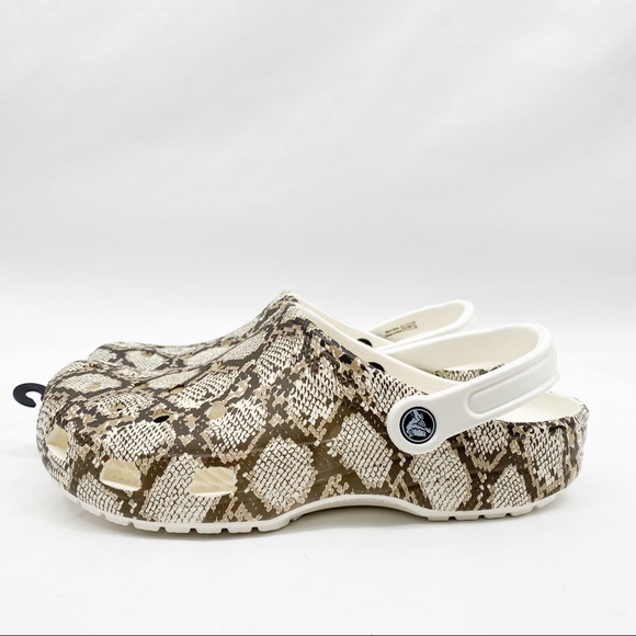 crocs adult classic snake print clog stores